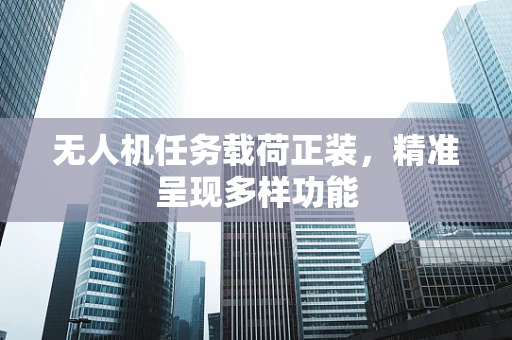 无人机任务载荷正装，精准呈现多样功能