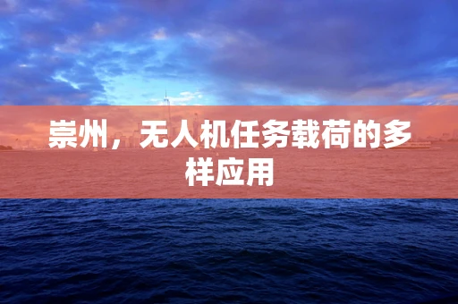 崇州，无人机任务载荷的多样应用