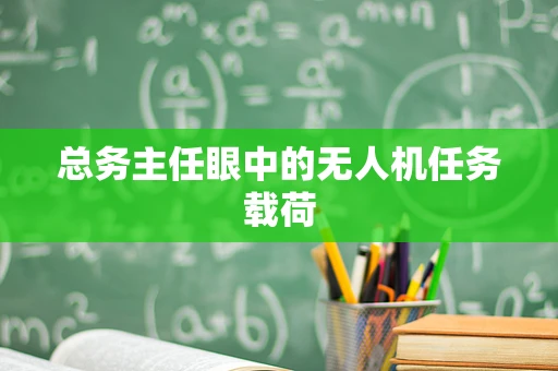 总务主任眼中的无人机任务载荷