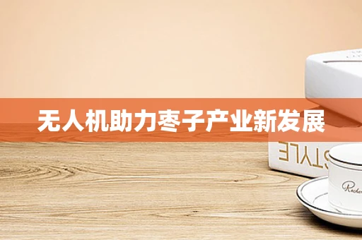 无人机助力枣子产业新发展