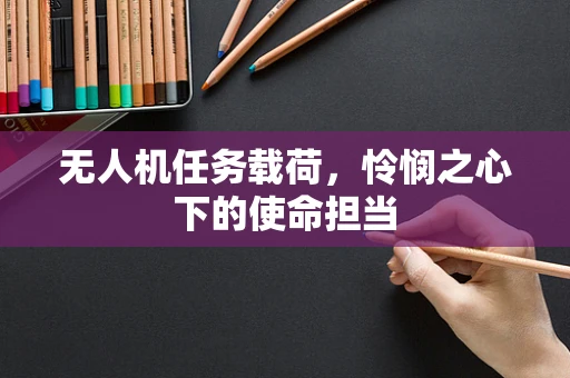 无人机任务载荷，怜悯之心下的使命担当