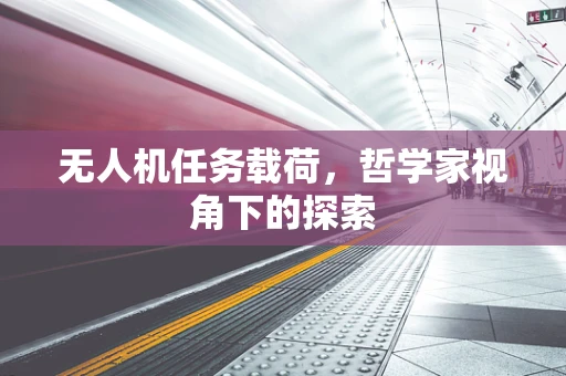 无人机任务载荷，哲学家视角下的探索