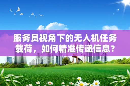 服务员视角下的无人机任务载荷，如何精准传递信息？