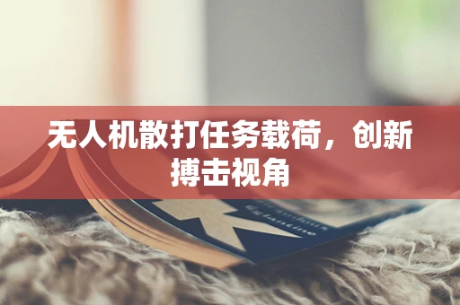 无人机散打任务载荷，创新搏击视角