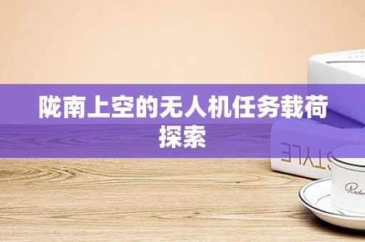 陇南上空的无人机任务载荷探索