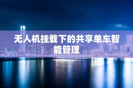无人机挂载下的共享单车智能管理