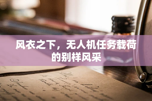 风衣之下，无人机任务载荷的别样风采