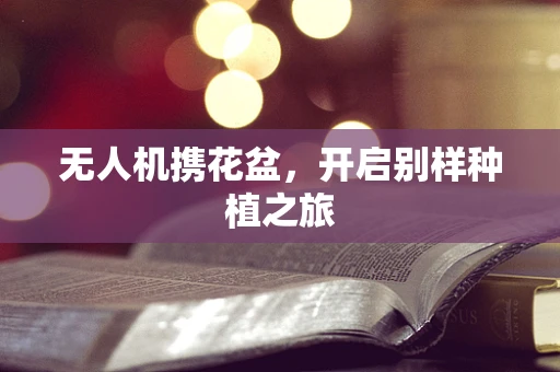 无人机携花盆，开启别样种植之旅