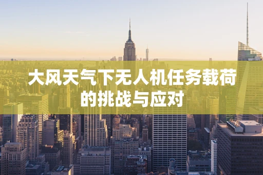 大风天气下无人机任务载荷的挑战与应对