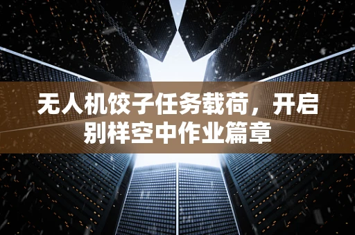 无人机饺子任务载荷，开启别样空中作业篇章
