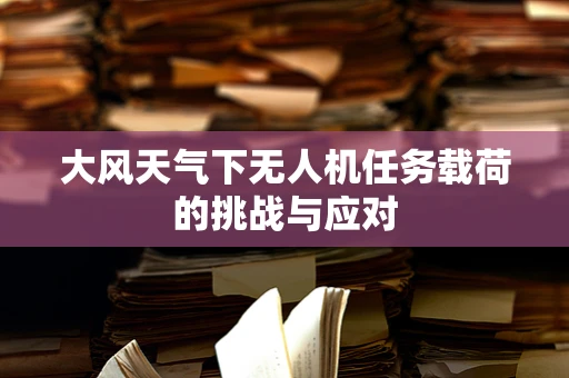 大风天气下无人机任务载荷的挑战与应对