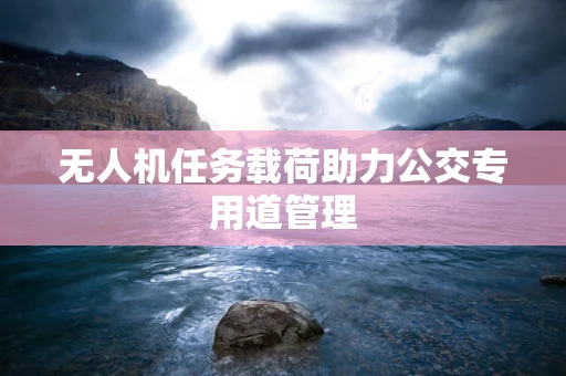 无人机任务载荷助力公交专用道管理