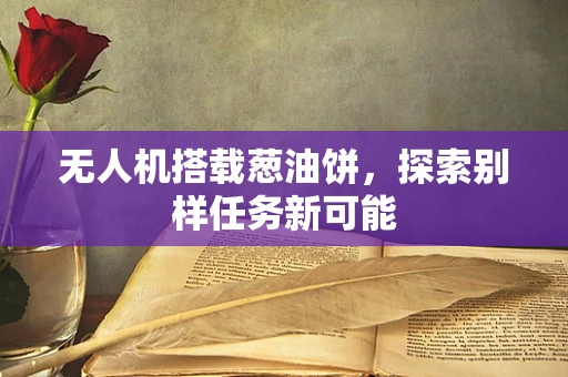 无人机搭载葱油饼，探索别样任务新可能