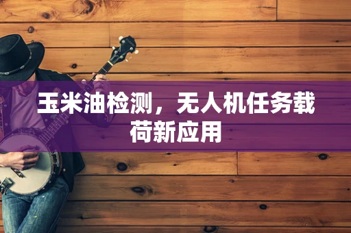 玉米油检测，无人机任务载荷新应用