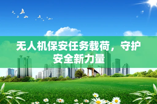 无人机保安任务载荷，守护安全新力量