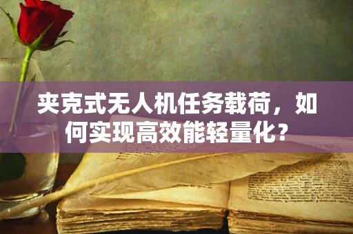 夹克式无人机任务载荷，如何实现高效能轻量化？