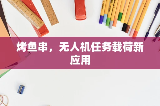 烤鱼串，无人机任务载荷新应用