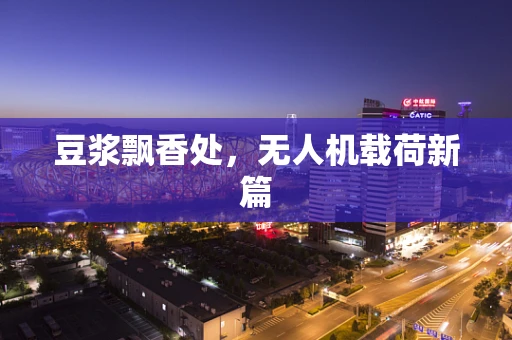 豆浆飘香处，无人机载荷新篇