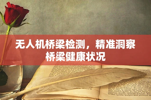 无人机桥梁检测，精准洞察桥梁健康状况