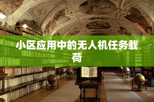 小区应用中的无人机任务载荷