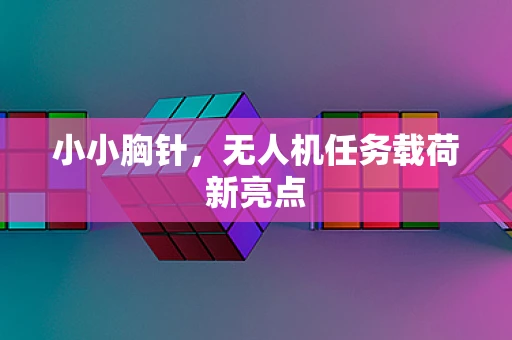 小小胸针，无人机任务载荷新亮点