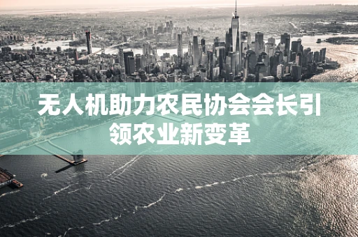 无人机助力农民协会会长引领农业新变革