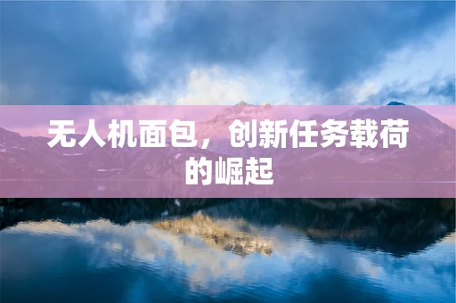无人机面包，创新任务载荷的崛起