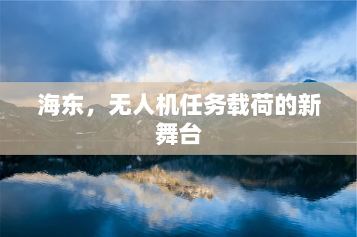海东，无人机任务载荷的新舞台
