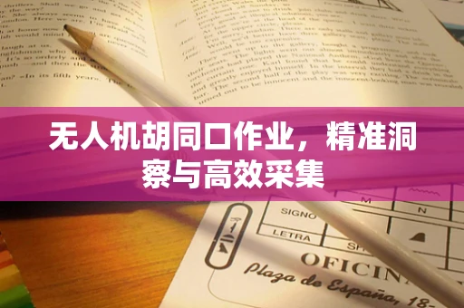 无人机胡同口作业，精准洞察与高效采集
