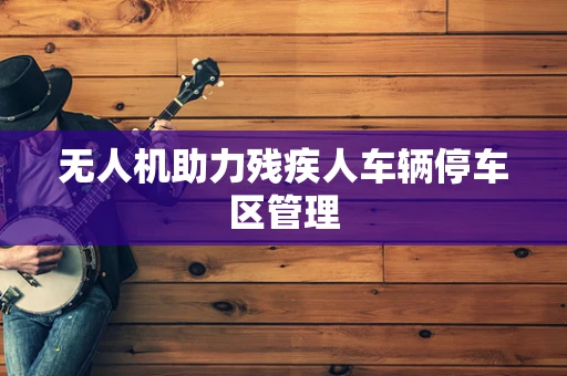 无人机助力残疾人车辆停车区管理