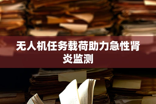无人机任务载荷助力急性肾炎监测
