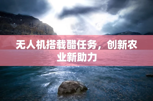 无人机搭载醋任务，创新农业新助力