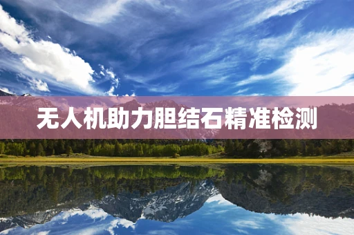 无人机助力胆结石精准检测