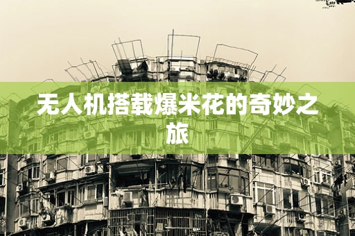 无人机搭载爆米花的奇妙之旅