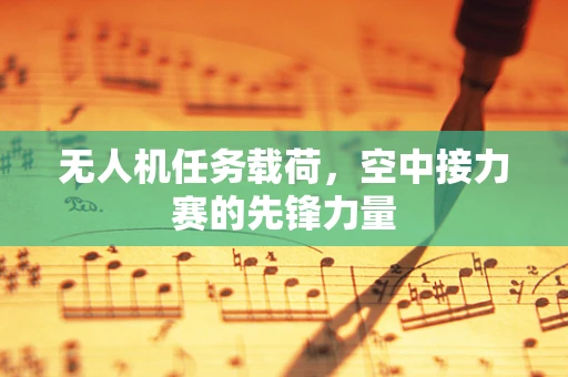 无人机任务载荷，空中接力赛的先锋力量