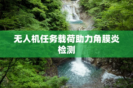 无人机任务载荷助力角膜炎检测