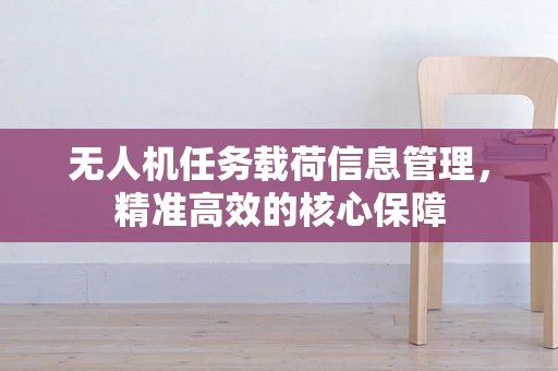 无人机任务载荷信息管理，精准高效的核心保障
