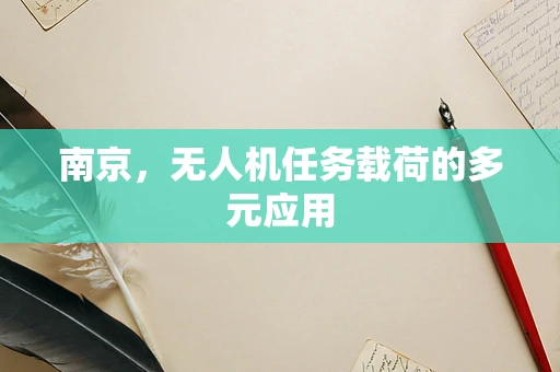 南京，无人机任务载荷的多元应用