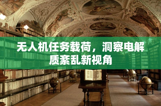 无人机任务载荷，洞察电解质紊乱新视角