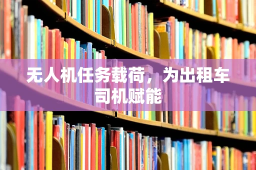 无人机任务载荷，为出租车司机赋能