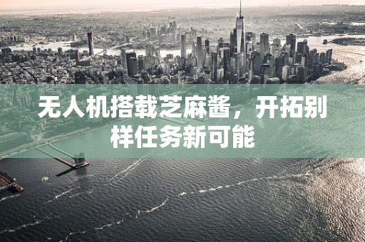 无人机搭载芝麻酱，开拓别样任务新可能