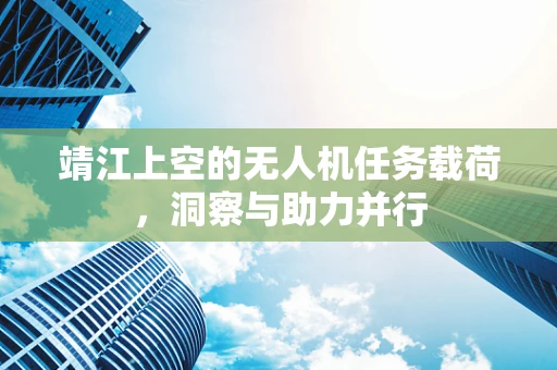 靖江上空的无人机任务载荷，洞察与助力并行