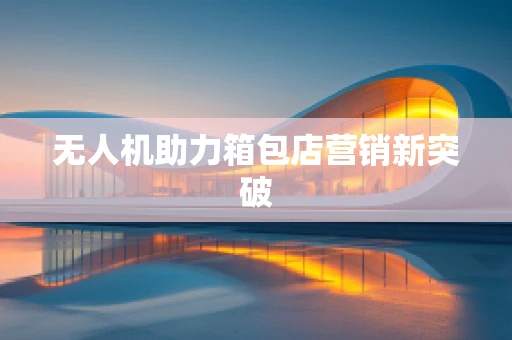 无人机助力箱包店营销新突破