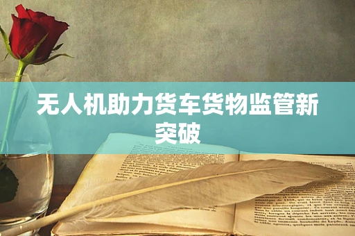 无人机助力货车货物监管新突破