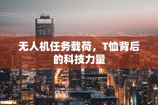 无人机任务载荷，T恤背后的科技力量