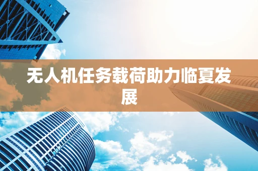 无人机任务载荷助力临夏发展