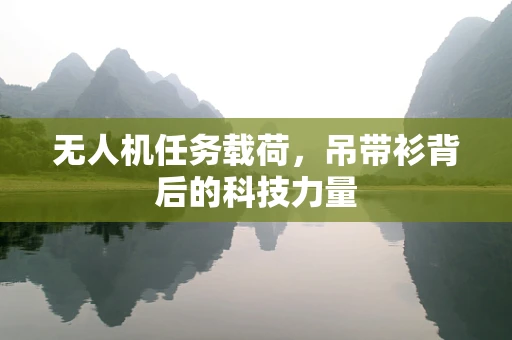 无人机任务载荷，吊带衫背后的科技力量
