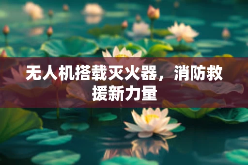 无人机搭载灭火器，消防救援新力量