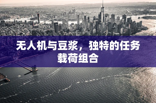无人机与豆浆，独特的任务载荷组合