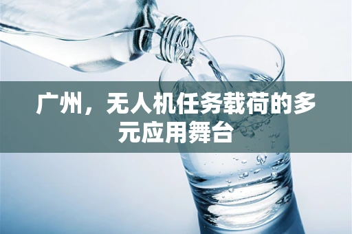 广州，无人机任务载荷的多元应用舞台